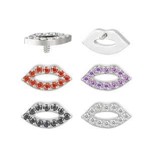 Le plus récent nez oreille goujon ASTM F136 titane bouche lèvre fileté intérieurement haut nez anneaux Labret boucle d'oreille Piercing bijoux en gros - Product Image 6