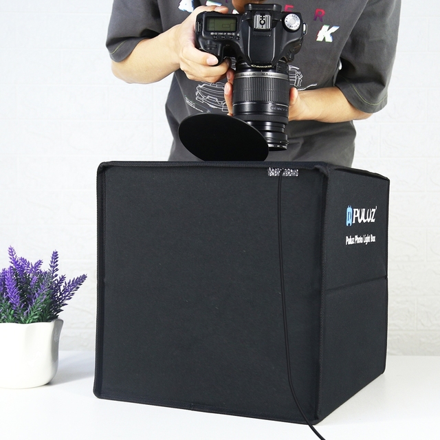 In Stock for PULUZ 30cm Folding High 97 CRI Ring Light Photo Lighting Studio Shooting Tent Box Kit with 6 Colors Backdrops