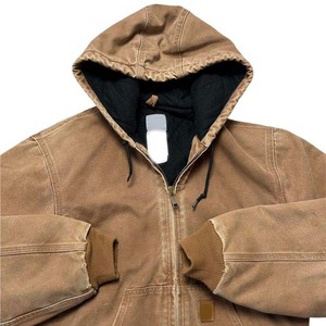 Giacca Invernale Classica da <span class=keywords><strong>Uomo</strong></span> Personalizzata con LOGO, Effetto Invecchiato e Lavato, Cappotto <span class=keywords><strong>Vintage</strong></span> in Tela Larga con Cappuccio - Product Image 3
