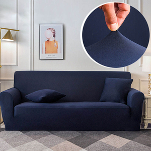 Einfarbige Rutschfeste Stretch-Sofabezüge Spandex-<span class=keywords><strong>Sofa</strong></span>überwürfe Sofaschoner Waschbarer Sofabezug mit Elastischem Boden - Product Image 1