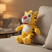 Fabricant de jouets en peluche sur mesure, tigre en peluche personnalisé de 25 cm, couleur personnalisée, jouet en peluche en polyester et coton PP
