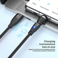 Câble de charge magnétique USB Type-C JMAX 3-en-1/6-en-1 60W/100W 3A/5A Charge rapide avec gaine en nylon