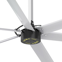 Ventilateur de plafond industriel géant HVLS à faible bruit de 4 m (13 pieds) à grand débit d'air pour garage, prix en Chine