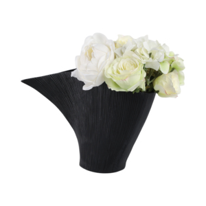 Vaso curvo in metallo, vaso decorativo per fiori, per soggiorno, camera da letto, ufficio, decorazioni per la casa - Product Image 2