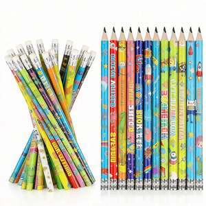 Crayon en bois personnalisé pour la rentrée scolaire, prix de gros, 7 pouces, mines HB 2B 2H, formes hexagonale, ronde et triangulaire, avec gomme - Product Image 6