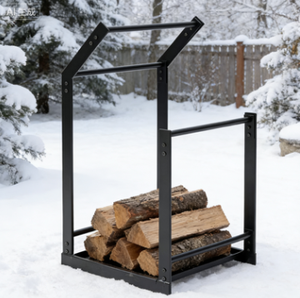 Porta Legna in Metallo Verniciato a Polvere per Interni, Supporto per Legna da Ardere per Caminetto - Product Image 6