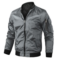 Bomber de vol décontracté en gros, personnalisable, automne, imperméable, léger, respirant, utilitaire, en Nylon, grande taille, support tissé