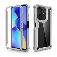 GSCASE Vente en gros d'accessoires de téléphone antichoc 2 en 1 TPU+PC, coque de téléphone pour Tecno Spark 10/10C