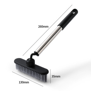 Rotating Crevice Cleaning <b>Brush</b> Nylon Bristles For Bathroom <b>Floor</b> With Long Handle Multi Functional - Product Image 5