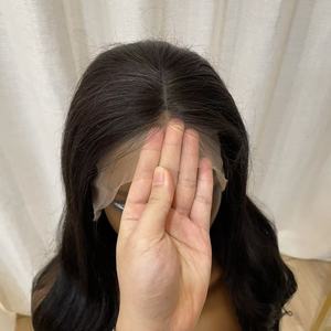 Naturel Vague Usine En Gros Couleur Naturelle 13*4 Dentelle 200% Densité Court <span class=keywords><strong>Cheveux</strong></span> Humains Bouclés <span class=keywords><strong>Avec</strong></span> Bang Perruque - Product Image 6