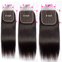 13x4 13x6 360 Transparent HD Lace Frontal Naturel Brazilian Remy Human Hair Closures 4X4 5x5 130% Density Deep Wave