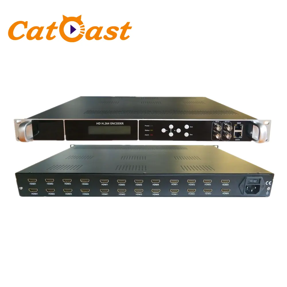 IPTV H.264 HD MI to IP Encoder digital TV headend IPTV system 24 channels HD IP encoder with 256 SPTS 4 MPTS UDP out