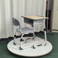 Shanfeng Bureau d'étude ergonomique moderne et chaise Combo confortable pour bureau à domicile ou salle de classe élémentaire
