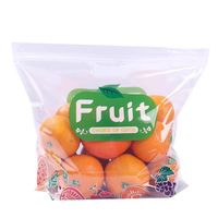 Sac d'emballage transparent personnalisé debout pour raisin citron pomme tomate carotte agriculture légumes fruits avec trou