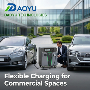 Station de recharge mobile pour véhicules électriques abordable 11 kWh, chargeur rapide DC CCS1 CCS2 GBT, application OCPP pour les startups et petites flottes - Product Image 3