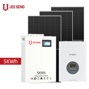 Kit complet de panneaux solaires hors réseau 3,6 kW 5,12 kWh, système d'énergie solaire LiFePO4 avec onduleur solaire monophasé <span class=keywords><strong>pour</strong></span> usage domestique - Product Image 1