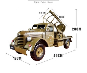 Porte-bouteilles de vin en métal artisanal rétro en tôle de fer, modèle de véhicule <span class=keywords><strong>militaire</strong></span>, porte-bouteilles de vin de voiture, artisanat en métal - Product Image 4