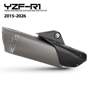 Tubo de escape de aleación de titanio para motocicleta, tipo slip-on, para YAMAHA YZF <span class=keywords><strong>R1</strong></span>, kit de escape de carreras 2015-2026 - Product Image 1