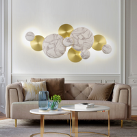 Lámparas de Pared Decorativas Modernas de Hierro con LED para Sala de Estar, Hotel o Villa, Apliques de Pared Grandes Combinados