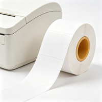 Etiquetas de Código de Barras en Blanco del Fabricante Haoxuan, Rollo de Etiquetas de Papel Térmico Directo para Impresión de Datos e Identificación de Productos