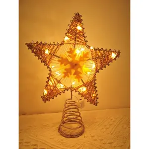 Mini Houten Desktop Miniatuur Kerstboom Met Kerstbal Desktop Kerstboom Topper