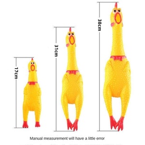 Bán buôn cao su la hét gà Pet Chew đồ chơi squeak Pet Đồ chơi Vật nuôi cắn sounding đồ chơi - Product Image 2