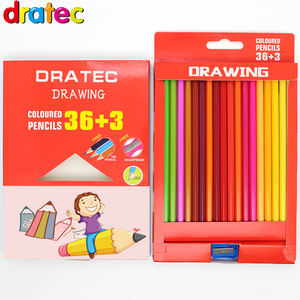 Crayons de couleur en bois d'origine, 12+1, 24+2, 36+3 couleurs, avec <span class=keywords><strong>taille</strong></span>-<span class=keywords><strong>crayon</strong></span> gratuit, dans une boîte en papier personnalisée - Product Image 3