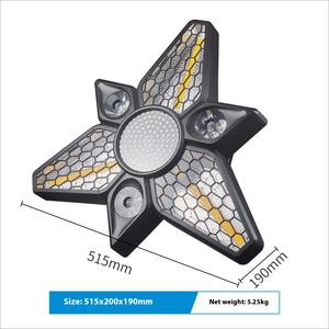 Nueva lámpara LED de ventilador de tres aspas Retro con efecto estroboscópico RGBW Qingba atmósfera luz teñido para concierto Bar escenario cuerpo de aluminio - Product Image 4