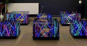 KTV LED Light Illuminated Modern <strong>Marble</strong> Coffee <strong>Table</strong> for Home <strong>Bar</strong> Hotel Gym Mall Night Club Salon Farmhouse Workshop Hospital - Product Image 5