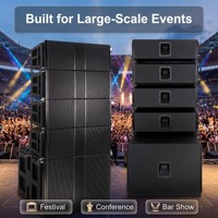 Pack de haut-parleurs Line Array BA210 double 10 pouces avec moniteurs de scène pour les commandes et les devis de projets sonores pour les entreprises de location