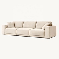 Meubles personnalisés de canapé de salon style simple canapé en bois massif en tissu 3 places nouveau canapé à vendre OEM/ODM