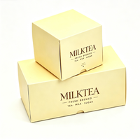 Caja de Embalaje Plegable de Lujo para Pastelería, Cartón Resistente para Pasteles Pequeños, Dulces Caseros, Embalaje para Regalos Navideños