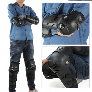 Protections de genoux et coudes en EVA personnalisables, 4 pièces, professionnelles, épaisses, flexibles, respirantes, pour adultes, moto, extérieur - Product Image 4