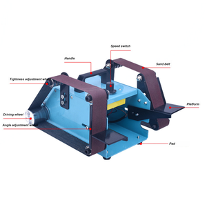 Mini Elettrica Cintura Panchina Sander Multifunzionale Grinder per il FAI <span class=keywords><strong>DA</strong></span> TE Lucidatura Rettifica Cutter Bordi Temperamatite, con Doppia Cintura - Product Image 3