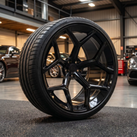 Jantes en alliage JXAP de 20 pouces, 5*115, décalées 20*9.5 20*11, jantes en aluminium noires adaptées à la Dodge Challenger Charger SRT