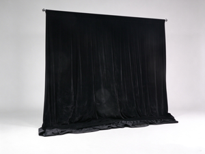 Kit de rideau de fond ou séparateur de pièce en métal réglable en hauteur, portable, avec montage facile pour mariages et événements - Product Image 1