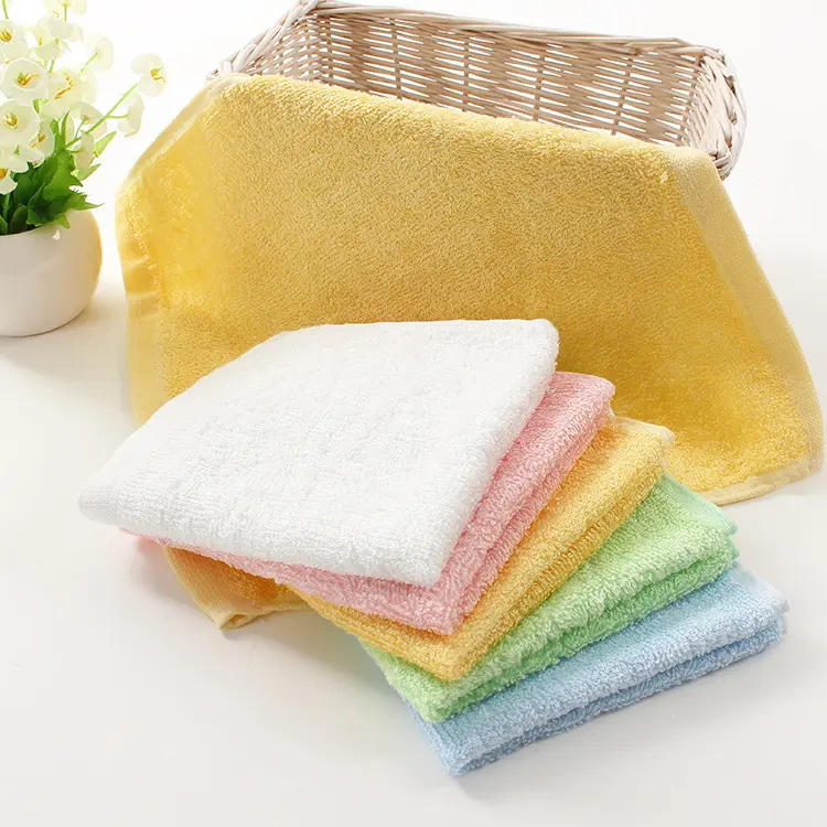 Großhandel Weiche Bio-Bambus Baumwolle Waschlappen Baby Gesicht Hand Waschlappen Handtuch Bambus Handtuch
