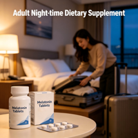 Comprimés de mélatonine en mélange complexe |   Complément alimentaire naturel multi-nutriments pour adultes à usage nocturne avec une durée de conservation de 24 mois