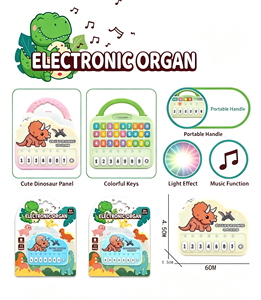 <span class=keywords><strong>คีย์บอร์ด</strong></span>เปียโนพลาสติกสำหรับเด็กพร้อมของเล่นเพื่อการศึกษา<span class=keywords><strong>ดนตรี</strong></span>เบาๆ - Product Image 1