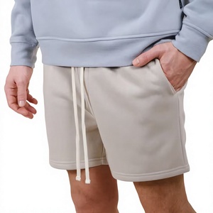 Shorts pour hommes en gros directement de l'usine – Confortables, en tissu tricoté polyester/spandex, avec cordon de serrage, sur mesure, couleur unie - Product Image 4