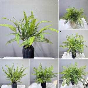 Helechos Artificiales Meng Jie de 30cm-100cm, de Goma Suave, Decoración para el Hogar, Planta para Jarrón, Vegetación para Interiores - Product Image 1