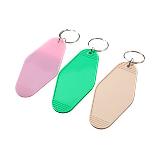 Porte-clés d'hôtel en ABS personnalisé Porte-clés et mousquetons promotionnels en plastique acrylique Porte-clés vierge de votre conception pour hôtels et motels - Product Image 6
