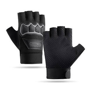Guantes de motociclismo de medio dedo para hombres y mujeres, deportes al aire libre, Fitness y montañismo, protección de carcasa dura para ciclistas - Product Image 4