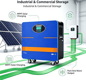 เครื่องจัดเก็บพลังงานแสงอาทิตย์ออลอินวัน 12.8V 20-30KW พร้อมแบตเตอรี่ลิเธียมไอรอนฟอสเฟตแบบพกพาสำหรับใช้ในครัวเรือน - Product Image 4
