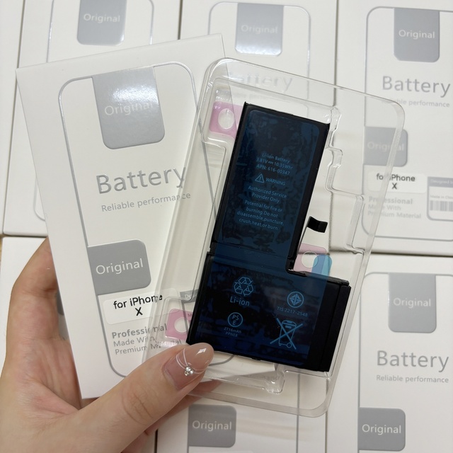 High Quality Mobile Phone Battery for iPhone X XR XS XS Max Batteries Replacement Cell Phone Batteries 100% Health New 0 Cycle