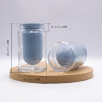Bouteilles en verre de capsule personnalisées de haute qualité Bouteille de capsule de pilule de vitamine vide médicale saine avec bouchon à vis