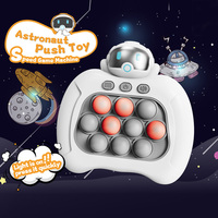 Jouet éducatif pour enfants populaire, dinosaure de dessin animé, plastique, pop, push, jeu électronique, machine à jeu, fidgets, jeu de poussée rapide, console de jeu HSD