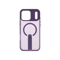 PA 163 Coque de téléphone semi-transparente multicolore avec support plat et anneau magnétique pour iPhone 17 18
