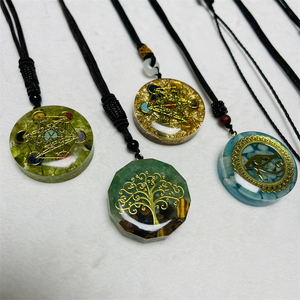 <span class=keywords><strong>Pendentif</strong></span> Orgone en Résine Énergétique Reiki, Protection des 7 Chakras, Collier <span class=keywords><strong>Pendentif</strong></span> <span class=keywords><strong>Orgonite</strong></span> en Cristal pour Guérison et Cadeau - Product Image 3