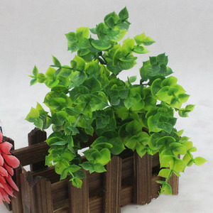 Fausses fleurs <span class=keywords><strong>d</strong></span>'<span class=keywords><strong>eucalyptus</strong></span> artificielles en plastique, 7 branches, vente en gros, pièces - Product Image 6